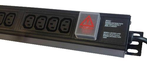Basic 24-Way Vertical PDU, Input=3meter C14 Connector, Output=24x IEC C13 Connectors